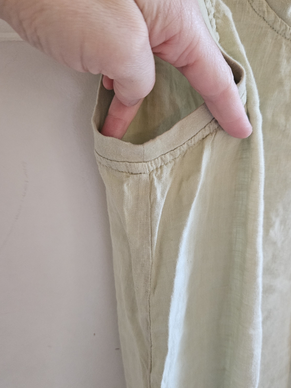 Flax Sleeveless Linen Tank Top P - Picture 4 of 6